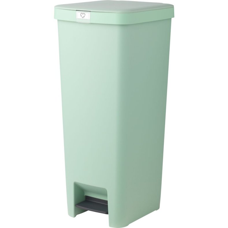 Pedalspand, Brabantia StepUp, jade gr�n, genanvendt plast, 40 l, med soft close l�g *Denne vare tages ikke retur*