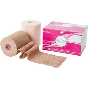 Kompressionss�t, Coflex TLC Calamine Standard, 2-lags, 6,4m x 10cm,  lag 2 er med visuel indikator