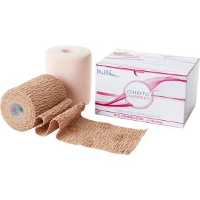 Kompressionss�t, Coflex TLC Calamine Lite, 2-lags, 6,4m x 10cm, lag 2 er med visuel indikator, latexfri, usteril