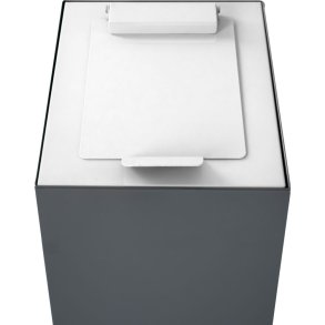 L�g, V-Part, hvid, pulverlakeret st�l, soft close, til modulopbygget serie, 55 og 60 liter *Denne vare tages ikke retur*