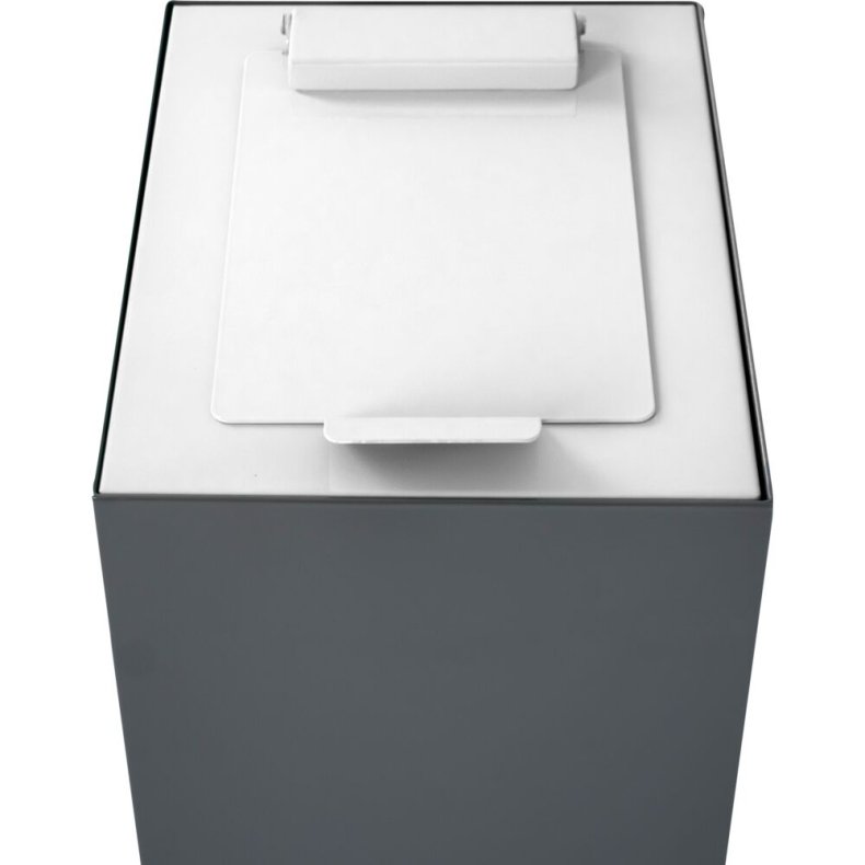 L�g, V-Part, hvid, pulverlakeret st�l, soft close, til modulopbygget serie, 55 og 60 liter *Denne vare tages ikke retur*