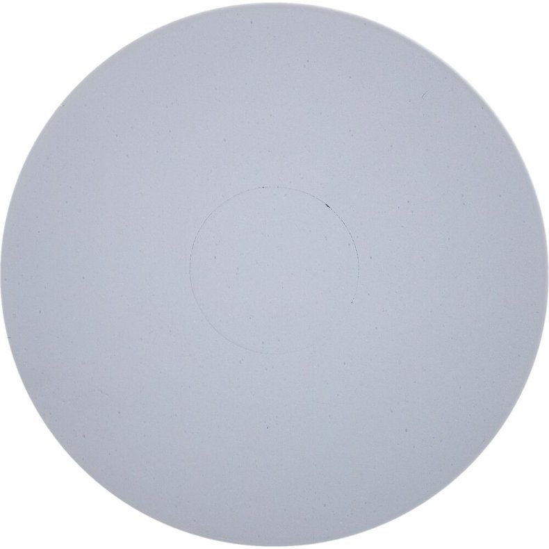 Gulvrondel, 17", �432mm, hvid, melamin/polyester, til grundreng�ring *Denne vare tages ikke retur*