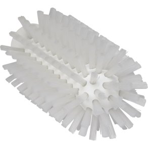 R�rb�rstehoved, Vikan, 14,5cm, �6,3cm, hvid, polyester/PP/rustfrit st�l, stiv *Denne vare tages ikke retur*