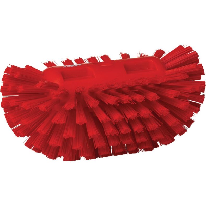 Tankb�rste, Vikan, 20,5x13x10cm, r�d, polyester/PP/rustfrit st�l, stiv *Denne vare tages ikke retur*
