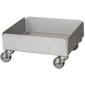 Dunkvogn, Tina Trolleys, 305x265x150mm, s�lv, rustfrit st�l, til 25 kg dunke