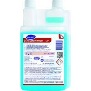 Maskinrens, Diversey Suma Caf� MilkClean C3.1, 1 l, til kaffemaskine, med farve, uden parfume