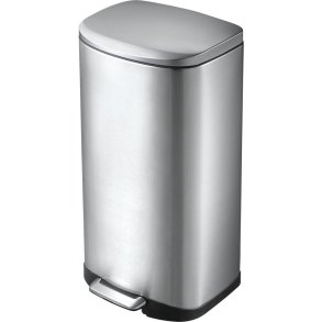 Pedalspand, EKO Della, st�l mat, rustfrit st�l, 35 l, med plast inderspand og soft close, fingeraftryksfri