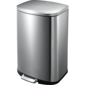 Pedalspand, EKO Della, st�l mat, rustfrit st�l, 50 l, med plast inderspand og soft close, fingeraftryksfri