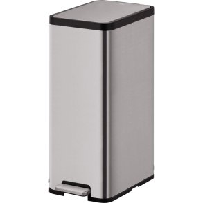 Pedalspand, EKO Ecomaid, st�l mat, rustfrit st�l, 45 l, plast inderspand, soft close og fingeraftryksfri