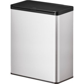 Affaldsspand, EKO Essential, st�l mat, rustfrit st�l, 2-rums, 2x20 l, med touch l�g, plast inderspande, fingeraftryksfri