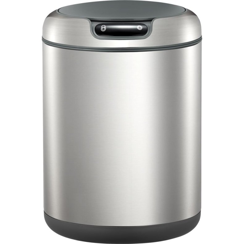 Affaldsspand, EKO Galleria, st�l mat, plast/rustfrit st�l, 9 l, med plast inderspand og sensor, fingeraftryksfri