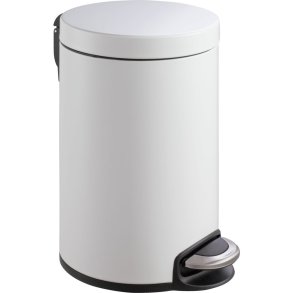 Pedalspand, EKO Serene, hvid, st�l, 12 l, med plast inderspand og soft close