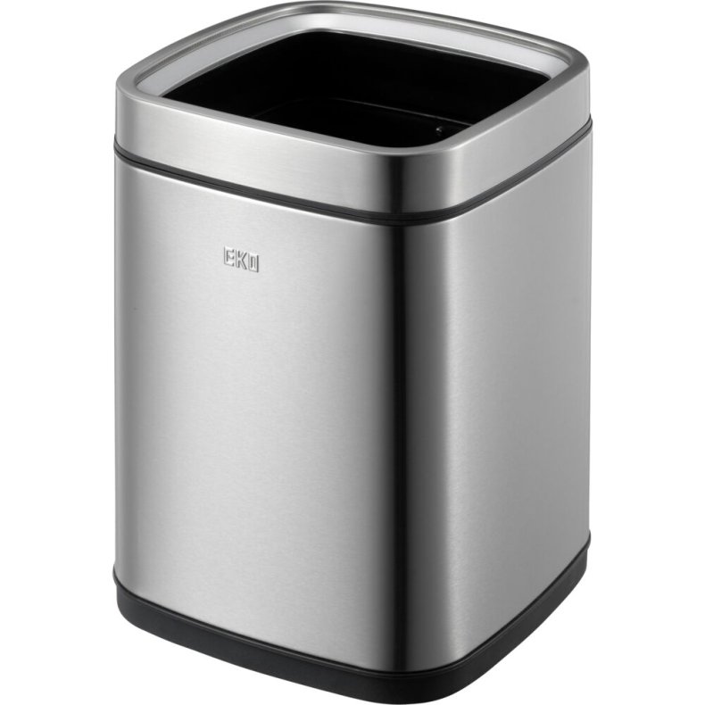 Affaldsspand, EKO Laguna, st�l mat, rustfrit st�l, 9 l, med plast inderspand, fingeraftryksfri