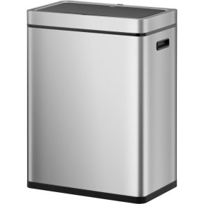 Affaldsspand, EKO Mirage, st�l mat, rustfrit st�l, 2-rums, 2x30 l, med sensor