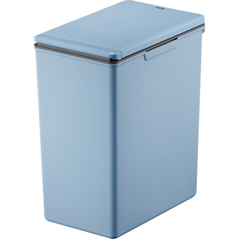 Affaldsspand, EKO Morandi Touch, bl�, plast, 20 l, med touch l�g og s�kkeholder