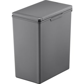 Affaldsspand, EKO Morandi Touch, gr�, plast, 20 l, med touch l�g og s�kkeholder