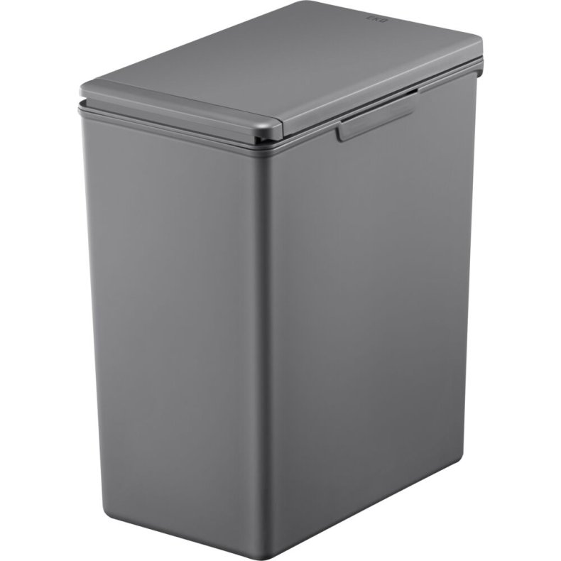 Affaldsspand, EKO Morandi Touch, gr�, plast, 20 l, med touch l�g og s�kkeholder