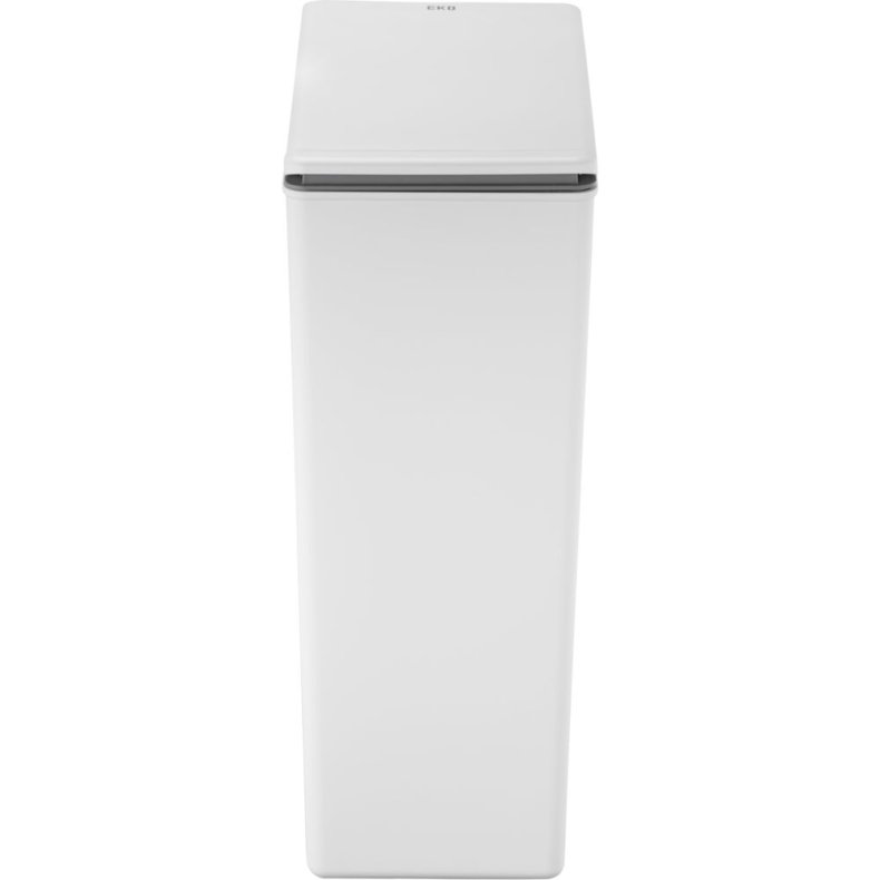 Affaldsspand, EKO Morandi Touch, hvid, plast, 40 l, med touch l�g og s�kkeholder