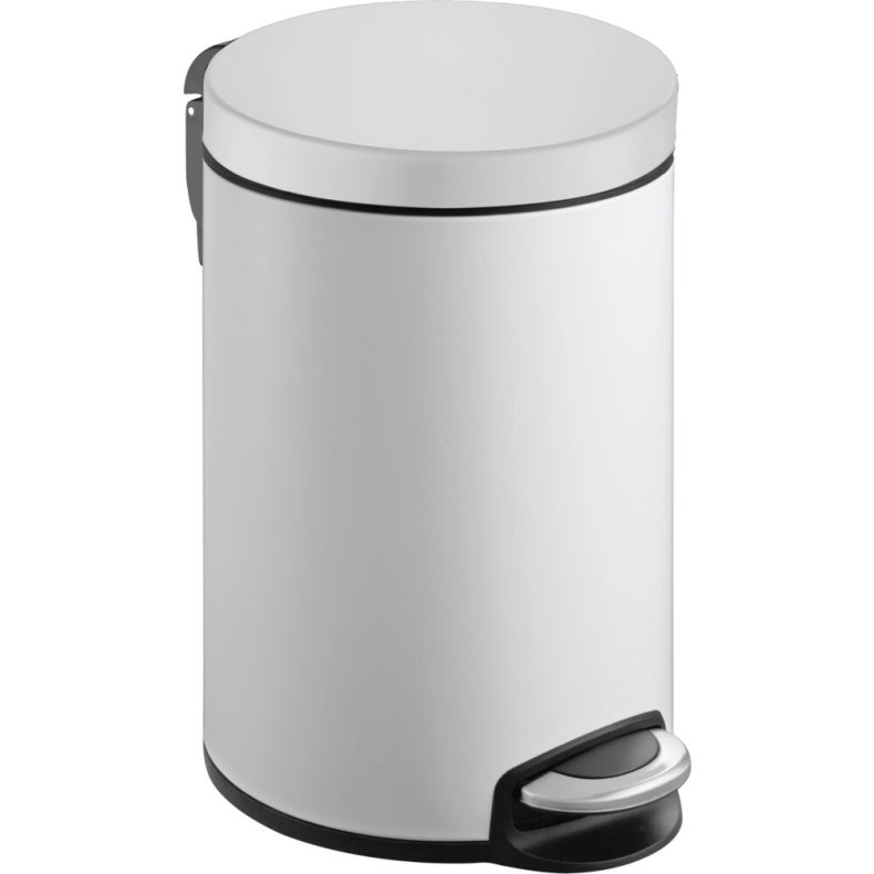 Pedalspand, EKO Serene, hvid, st�l, 8 l, med plast inderspand og soft close