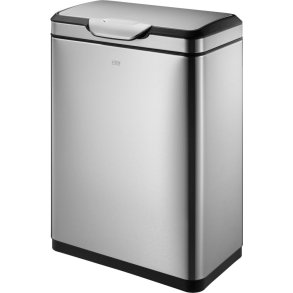 Affaldsspand, EKO Touch Pro, st�l mat, rustfrit st�l, 2-rums, 2x20 l, med plast inderspand og soft close, fingeraftryksfri