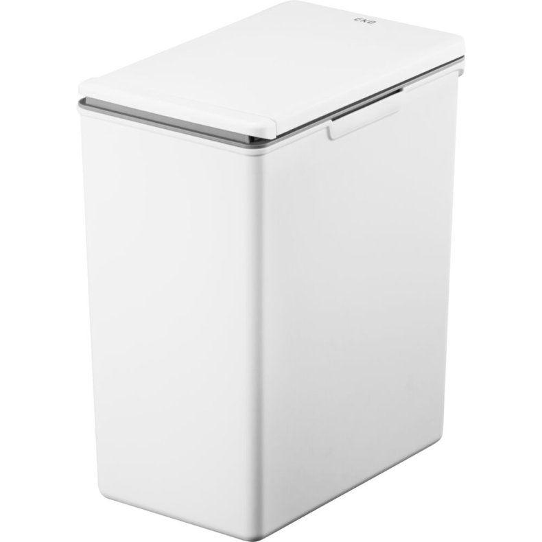 Affaldsspand, EKO Morandi Touch, hvid, plast, 20 l, med touch l�g og s�kkeholder