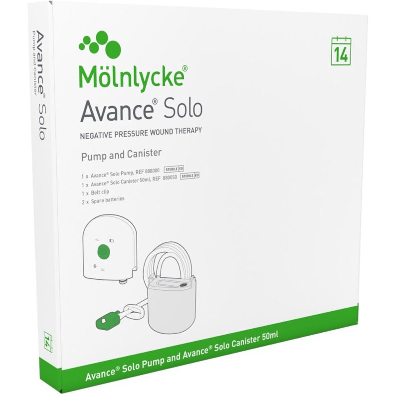Negativ trykterapi, Avance Solo, s�t med 1 pumpe og 1 beholder 50ml, steril *Denne vare tages ikke retur*