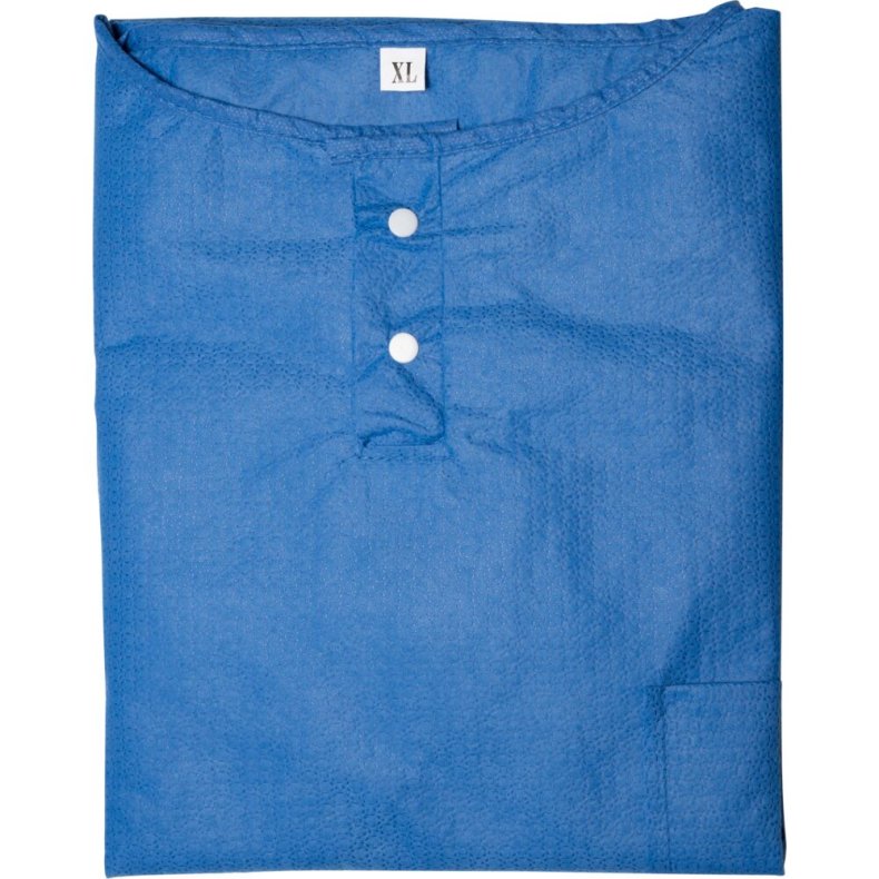 Renrumsdragt bluse, ABENA SoftComfort, M, 42 gsm, bl�, SMS, usteril, ekstra bl�d, engangs