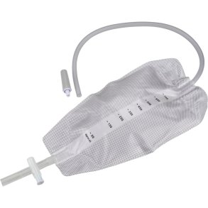 Urinpose, benpose, Taining, 50cm, 750 ml, etkammer, CV/NRV, NW bagside, justerbar slange, nattilkobling