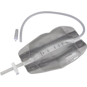 Urinpose, benpose, Taining, 50cm, 750 ml, flerkammer, CV/NRV, NW bagside, justerbar slange, nattilkobling