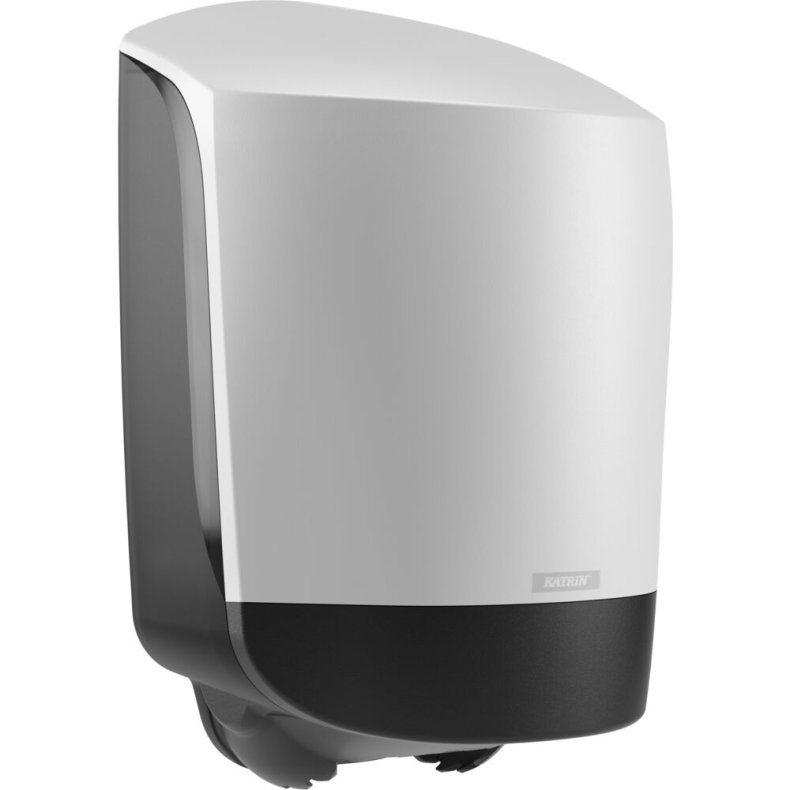 Dispenser, Katrin, Midi, 24x26,3x40,4cm, hvid, plast, til h�ndkl�deruller med centertr�k