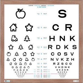 Tavlefront, med specialramme i egetr�look, 45x45 cm tavlefront, 3m