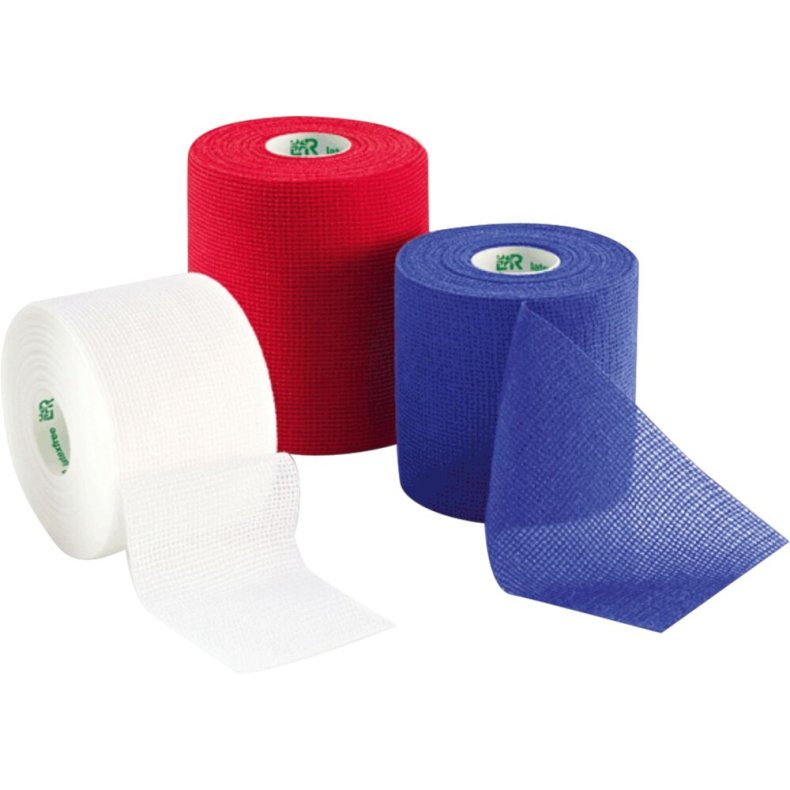 Fikseringsbind, Mollelast Haft, 4m x 6cm, hvid, selvh�ftende, latexfri, usteril, engangs