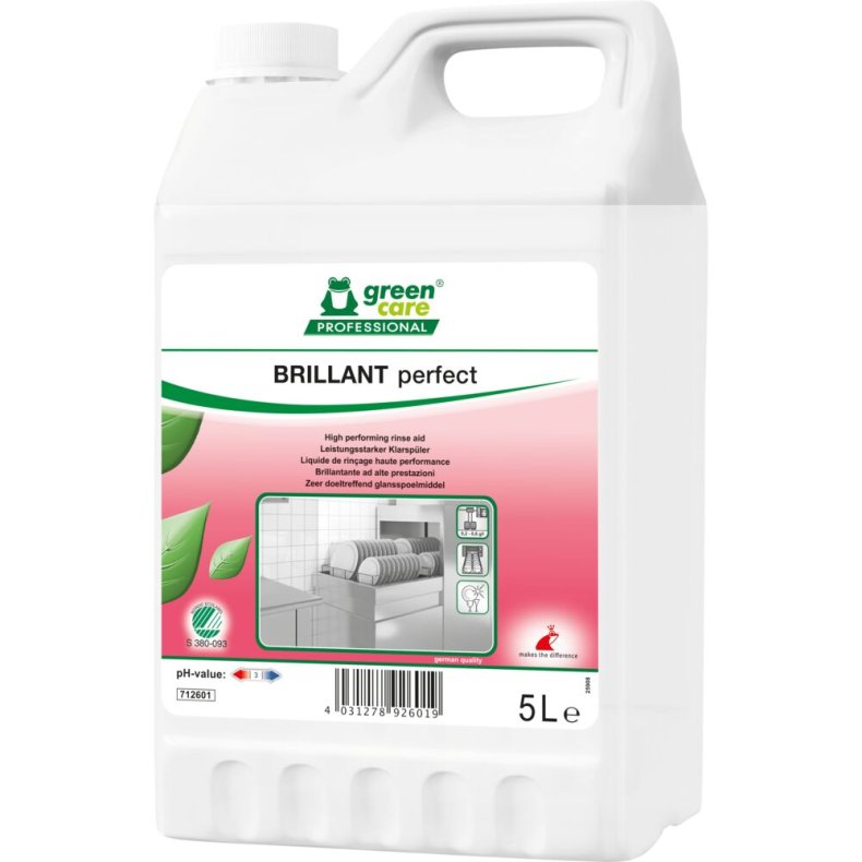 Afsp�nding, Green Care Professional BRILLANT perfect, 5 l, uden farve og parfume