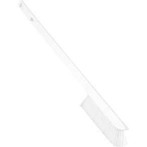 Vaskeb�rste, Vikan, 60x1,5cm, hvid, PP, medium, med lang skaft