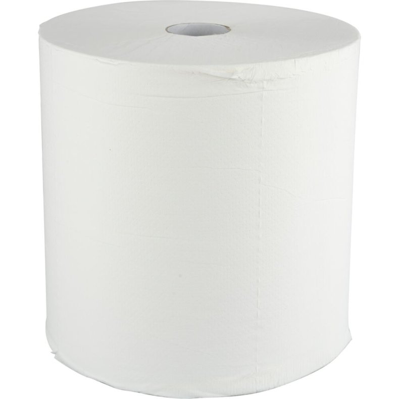 H�ndkl�derulle, ABENA Care-Ness Excellent, 2-lags, 285m x 20cm, �20cm, hvid, nyfiber, autocut