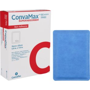 Superabsorberende bandage, ConvaMax, 15x20cm, uden kl�ber, latexfri, steril, engangs *Denne vare tages ikke retur*