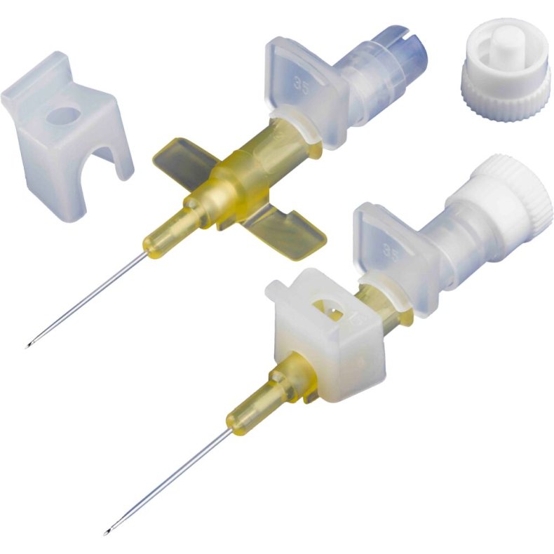 IV-kanyle, BD Neoflon pro, gul, 24G, 0,7x19mm, steril, engangs *Denne vare tages ikke retur*