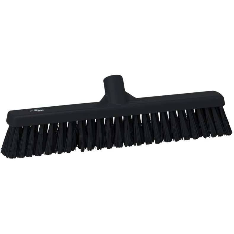 Fejekost, Vikan, sort, polyester/PP/rustfrit st�l, 41 cm, bl�d *Denne vare tages ikke retur*