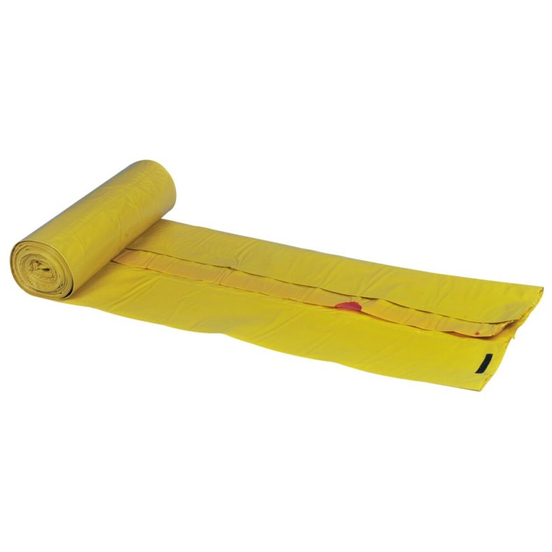 Kanals�k, 100 l, gul, LDPE/genanvendt, 70x101cm