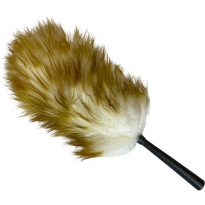 Afst�verhoved, 46cm, brun, uld