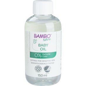 Babyolie, Bambo Nature, 150 ml, uden farve og parfume