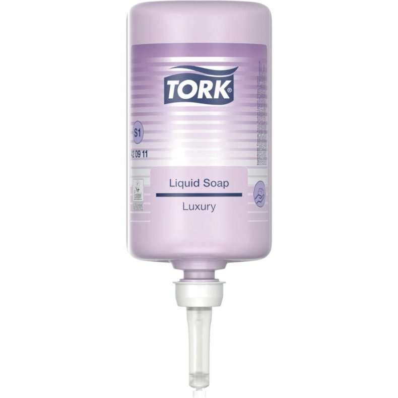 H�nds�be, Tork S1 Premium, 1000 ml, med farve og parfume, flydende,1,0 ml pr. dosering *Denne vare tages ikke retur*