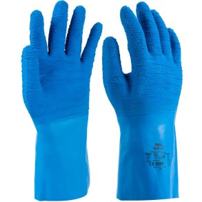 Latexhandske, DPL Ruf-it, 7,5/S, bl�, latex, varmeresistent