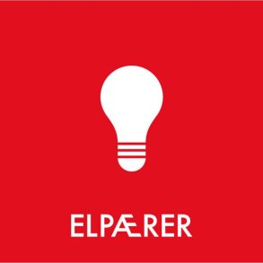 Piktogram, 6x6cm, r�d, folie, til elp�rer, selvkl�bende