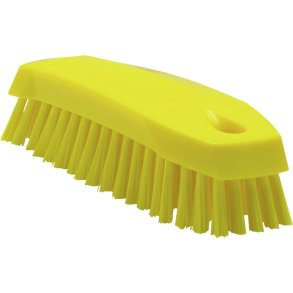 K�rneb�rste, Vikan, 16,5x5x4,5cm, gul, polyester/PP/rustfrit st�l, 16,5 cm, medium *Denne vare tages ikke retur*
