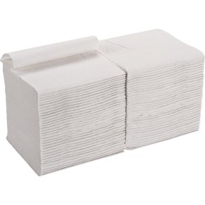 Toiletpapir, Neutral, 2-lags, 11,25x22cm, hvid, genanvendt papir, i ark