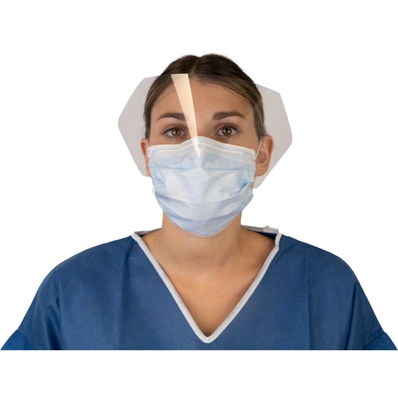 Ansigtsmaske, Kolmi, 3-lags, bl�, engangs