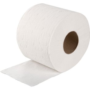 Toiletpapir, ABENA Care-Ness Excellent, 2-lags, 50m x 9cm, �12cm, hvid, nyfiber
