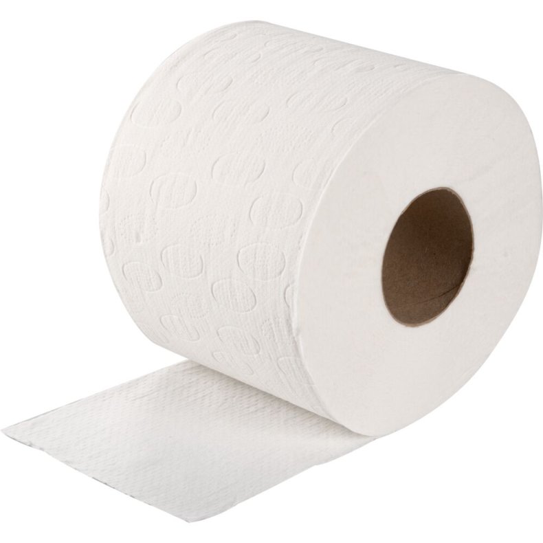 Toiletpapir, ABENA Care-Ness Excellent, 2-lags, 50m x 9cm, �12cm, hvid, nyfiber
