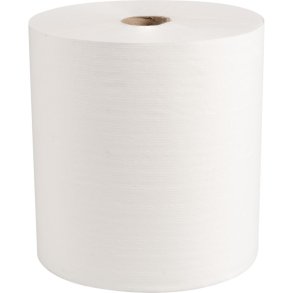 H�ndkl�derulle, ABENA Care-Ness Excellent Minus, 1-lags, 300m x 19,8cm, �19,5cm, hvid, nyfiber, autocut